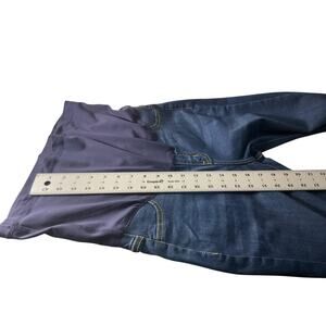 Thyme Maternity Jeans Womens 30 Blue Stretch Over Belly Panel Skinny Jeggings